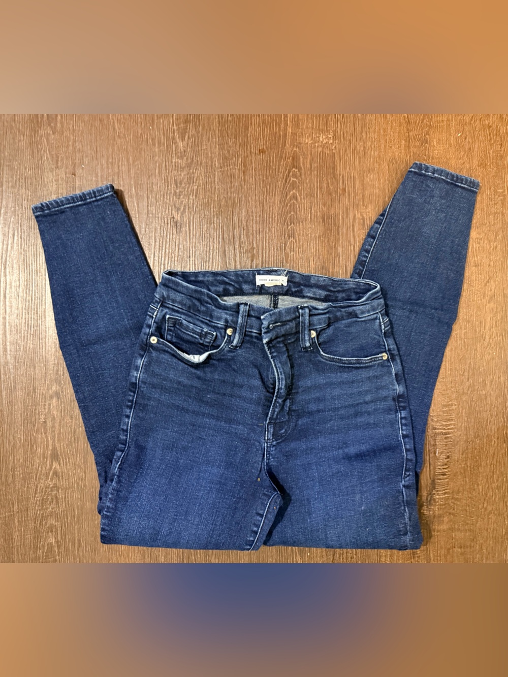 Good American  Good Legs Crop Blue Jeans Sz 6/28